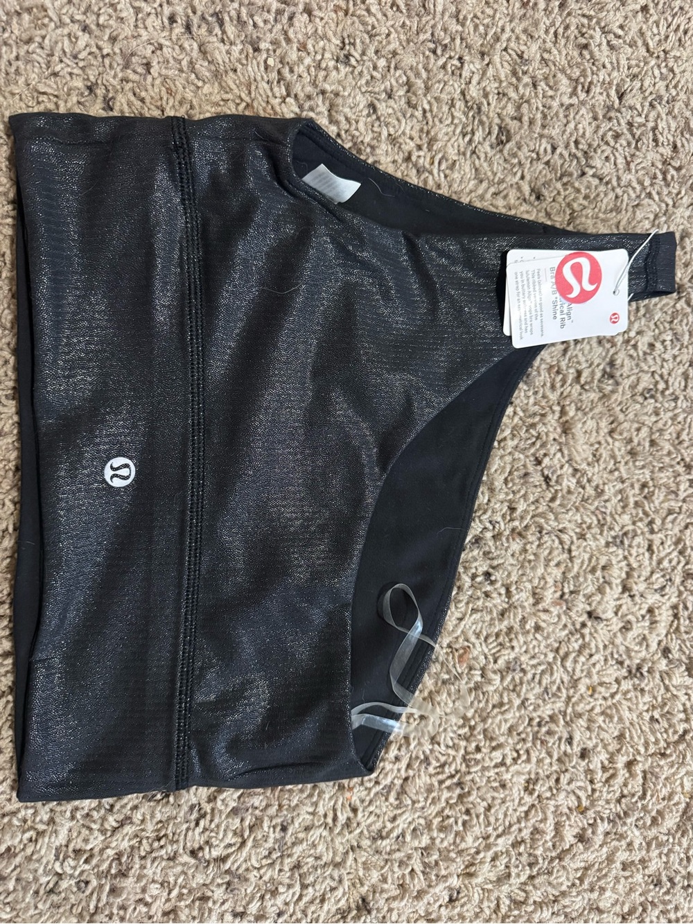 lululemon athletica Black Shimmer Sports Bra - Picture 3 of 3